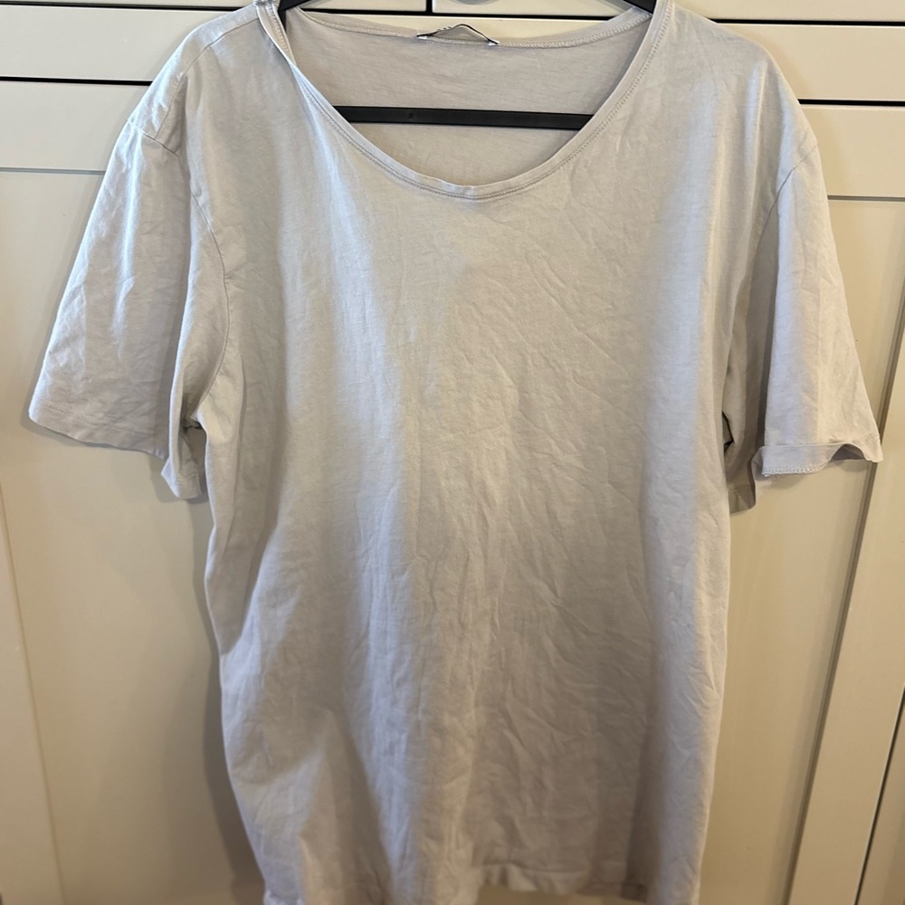 Zara Light Gray Short Sleeve Tee